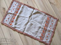 Vintage hand-embroidered square, tablecloth, 73x40cm