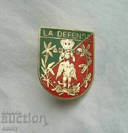 Значка - спортна стрелба, стрелбище, район Дефанс, Франция Значка - спортна стрелба, стрелбище, район Дефанс, Франция