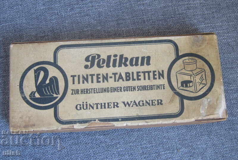 Antique Pelikan Ink Tablets Set Box