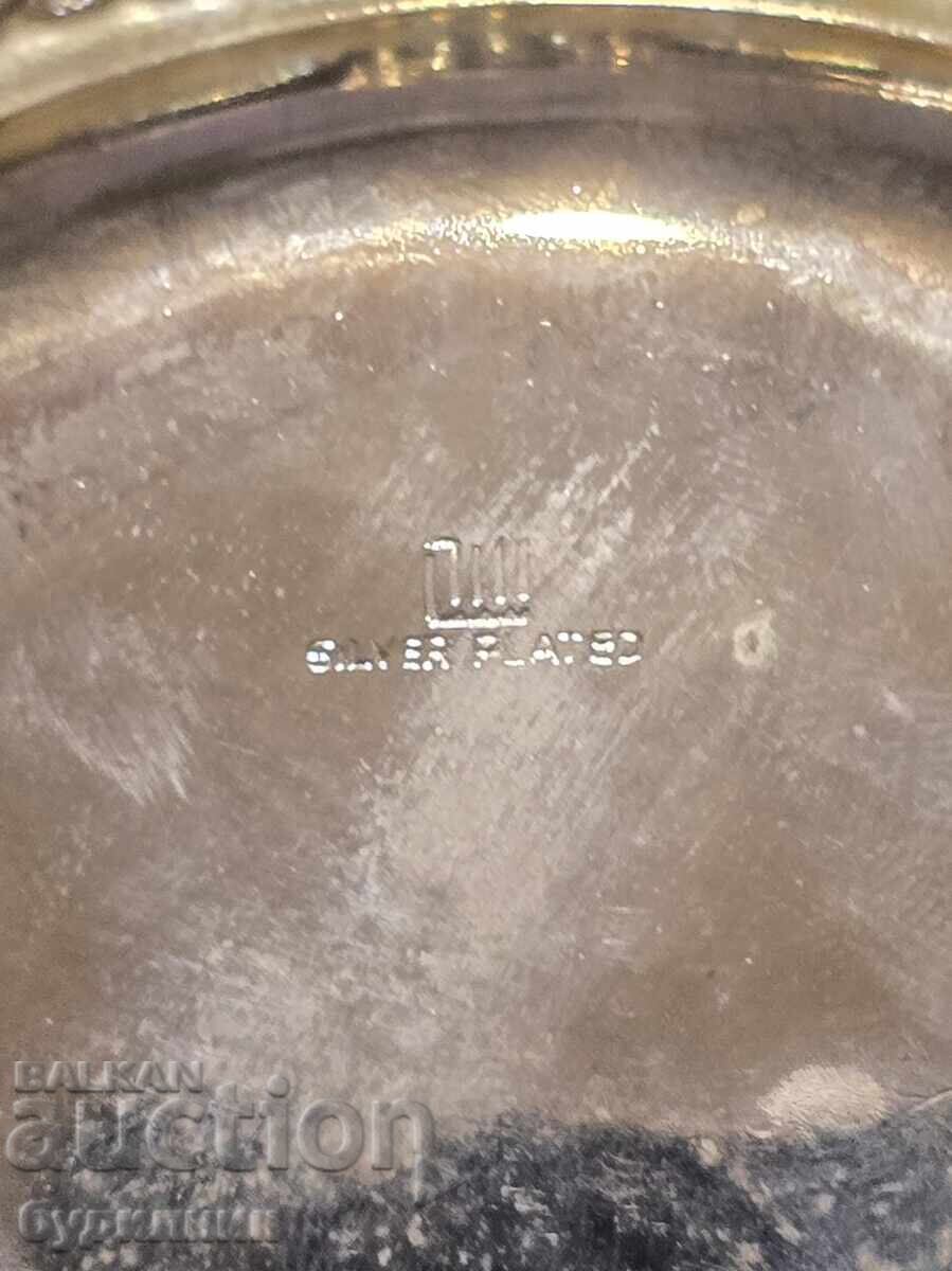 Auction  Silver-plated dish. Markings available. Dimensions in the photos