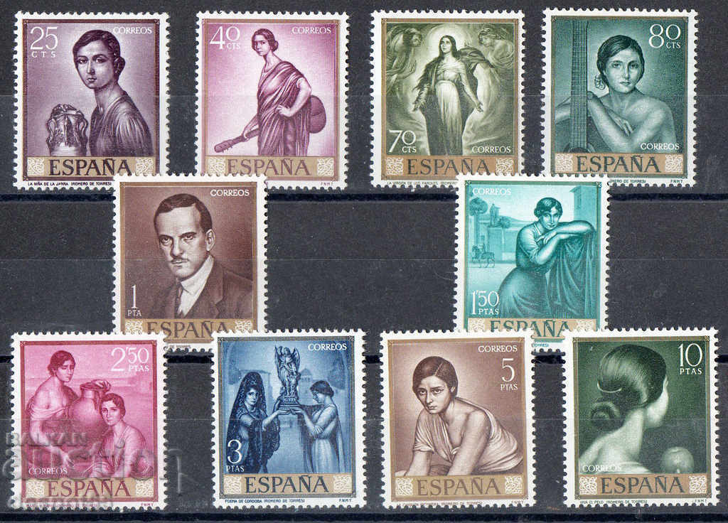 1965. Ισπανία. Πίνακες του Χούλιο Ρομέρο ντε Τόρες 1965. Ισπανία. Πίνακες του Χούλιο Ρομέρο ντε Τόρες