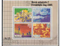 1985. Norvegia. Comerț - industria offshore norvegiană. Bloc.