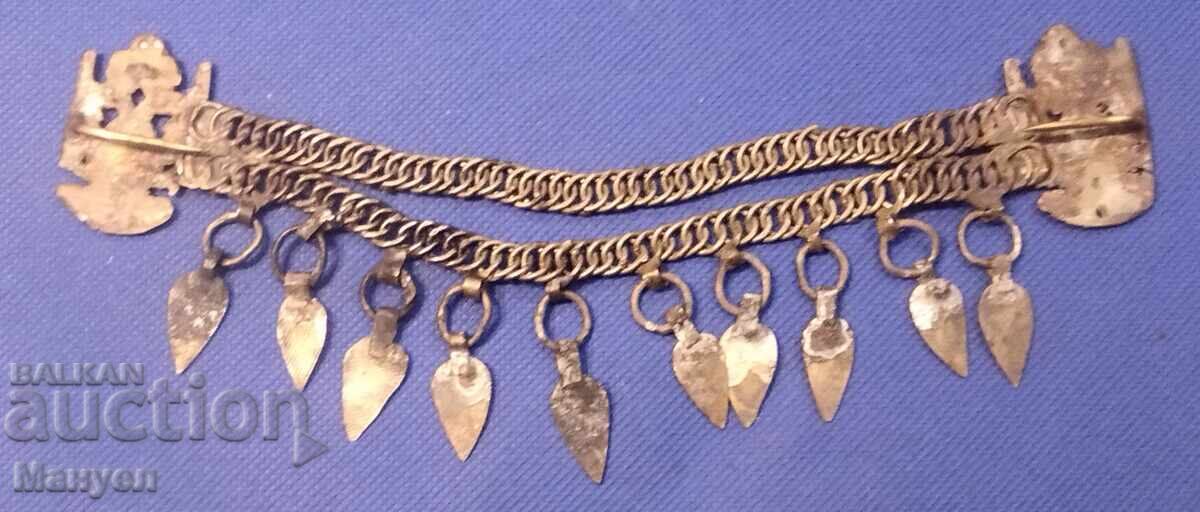 Παράδοση Αναγεννησιακά ασημένια κοσμήματα - ένα δόντι.