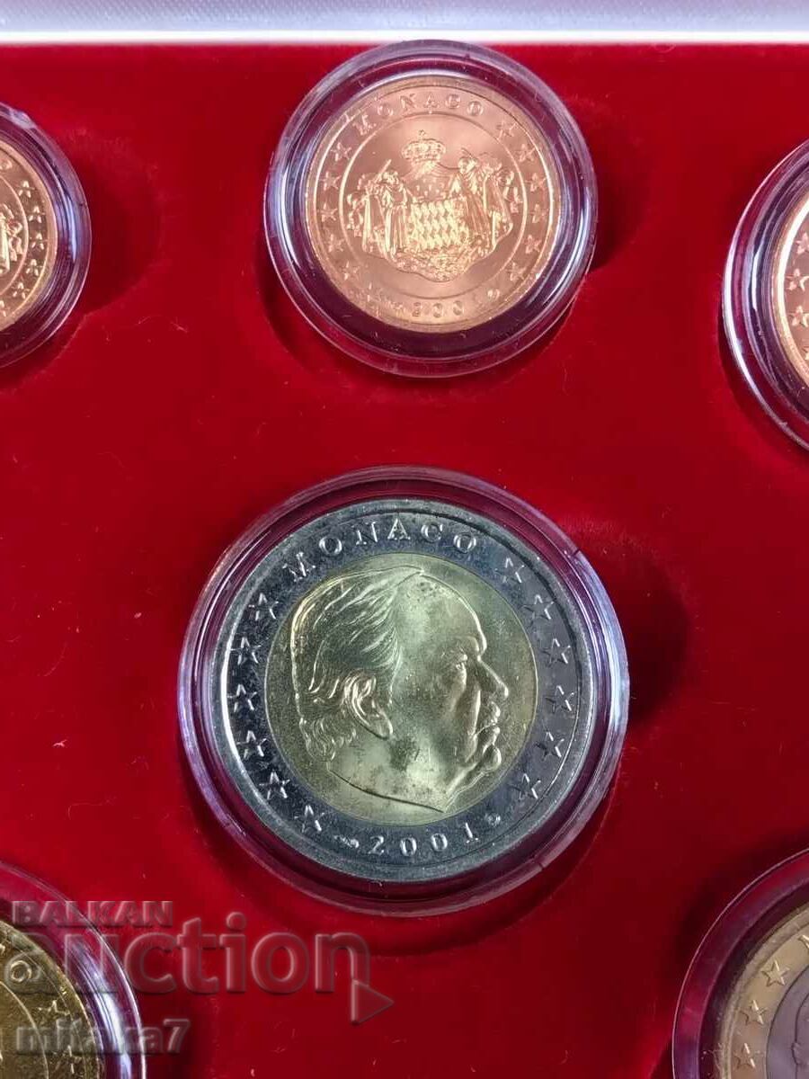 Set of Euro coins 2001, Monaco with price 232.00 BGN | € 118.62 Set of Euro coins 2001, Monaco with price 232.00 BGN | € 118.62