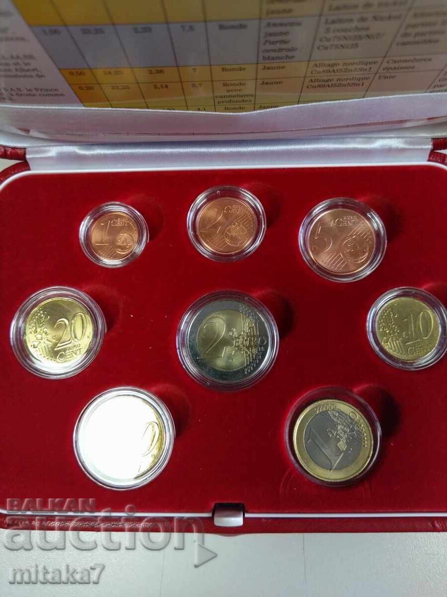 Auction Set of Euro coins 2001, Monaco Auction Set of Euro coins 2001, Monaco