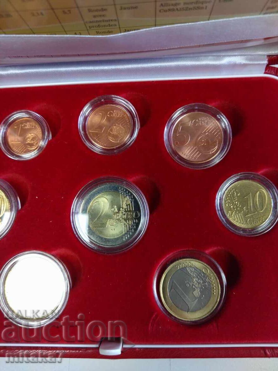 Set of Euro coins 2001, Monaco - 5 Set of Euro coins 2001, Monaco - 5