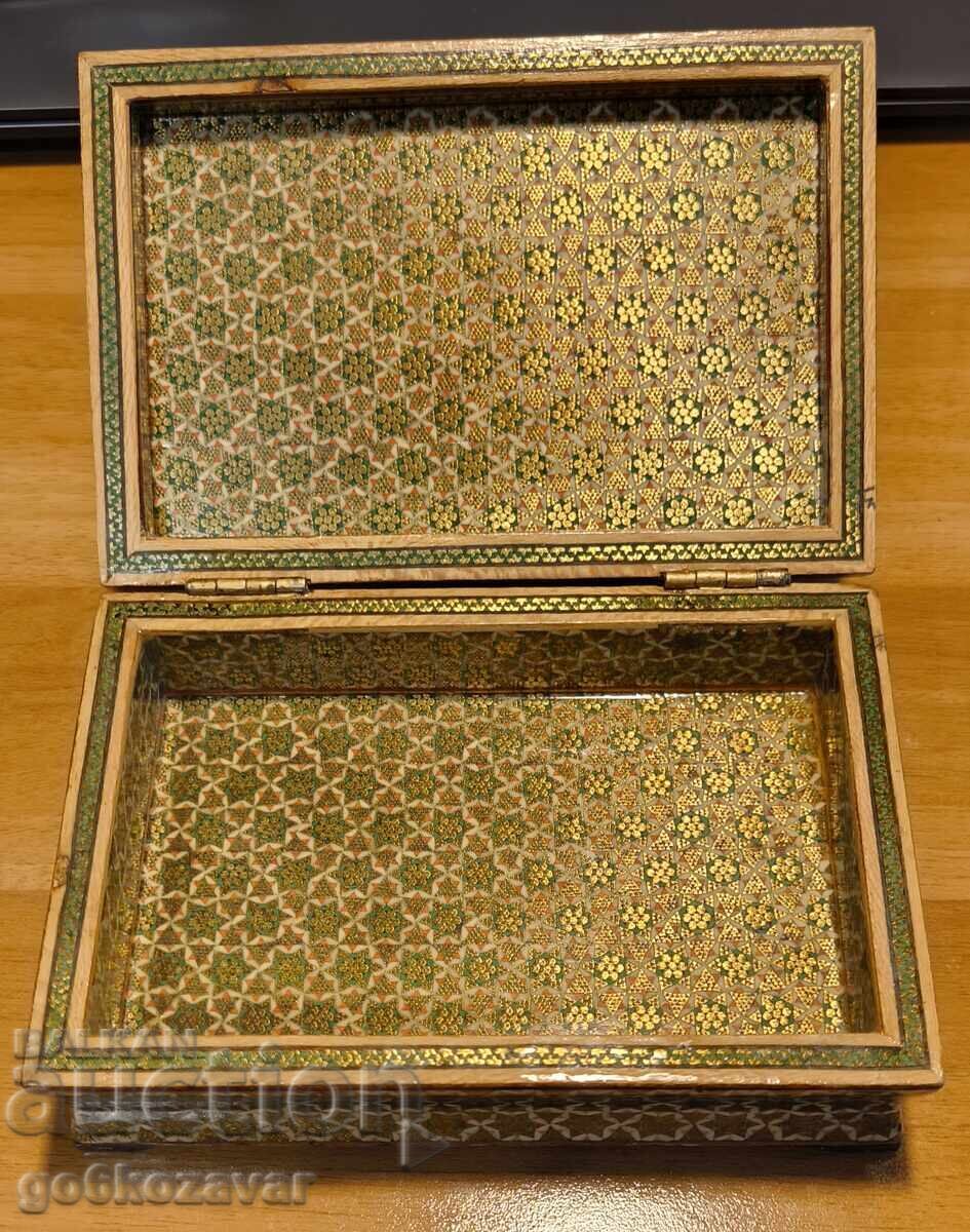 Delivery of Persian hand-painted inlaid jewelry box!