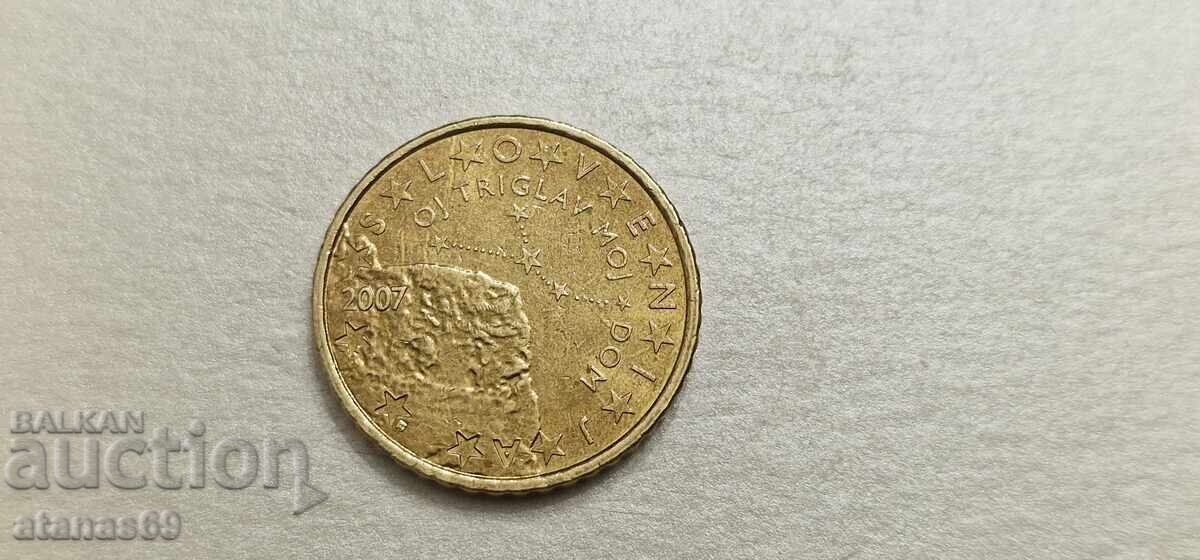 50 Euro Cent Slovenia 2007 50 Euro Cent Slovenia 2007