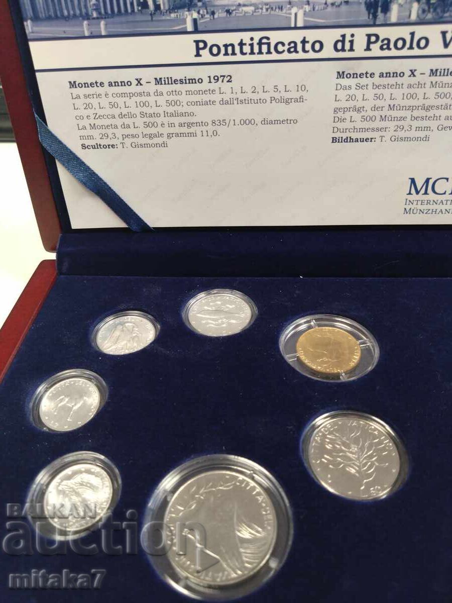Δημοπρασία Σετ νομισμάτων 1972, Βατικανό