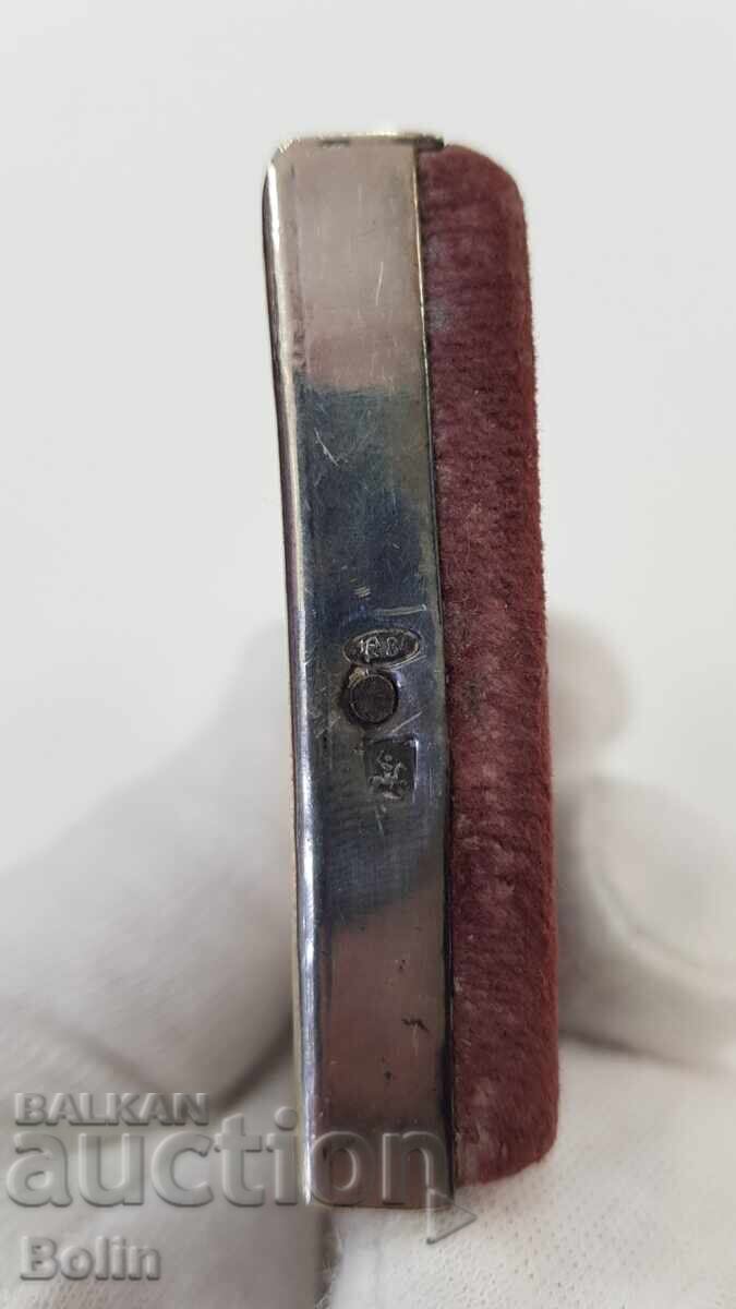 Σπάνια ασημένια ρωσική τσαρική εικόνα 84 πρ. Παναγία 19ος αιώνας - 6