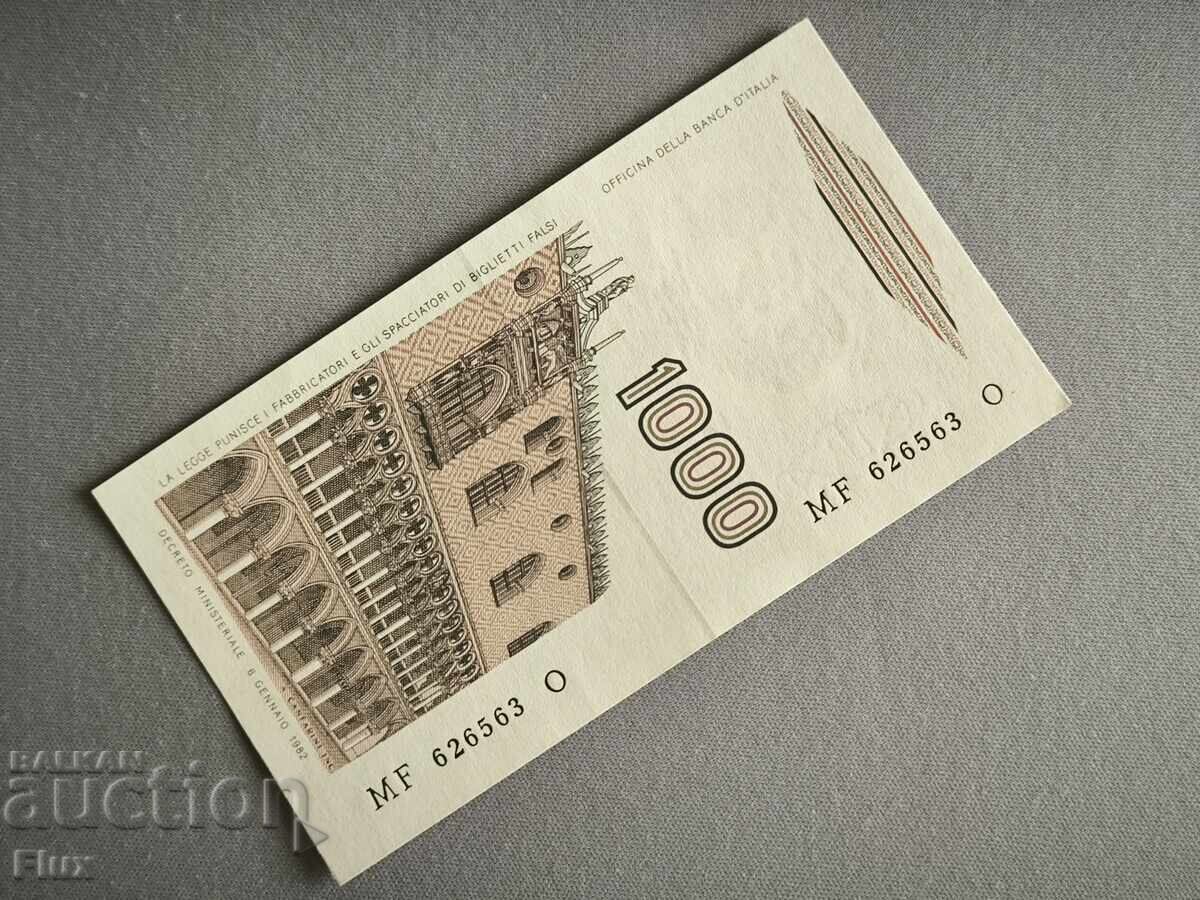 Τραπεζογραμμάτιο - Ιταλία - 1000 λιρών UNC | 1982 με τιμή 6.00 BGN | € 3.07 Τραπεζογραμμάτιο - Ιταλία - 1000 λιρών UNC | 1982 με τιμή 6.00 BGN | € 3.07