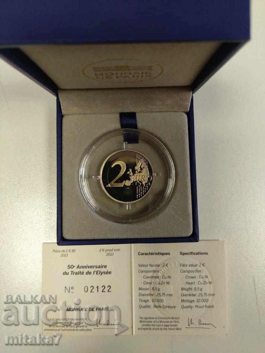 2 euro 2013, Franța cu preț € 33.00 | 64.54 BGN