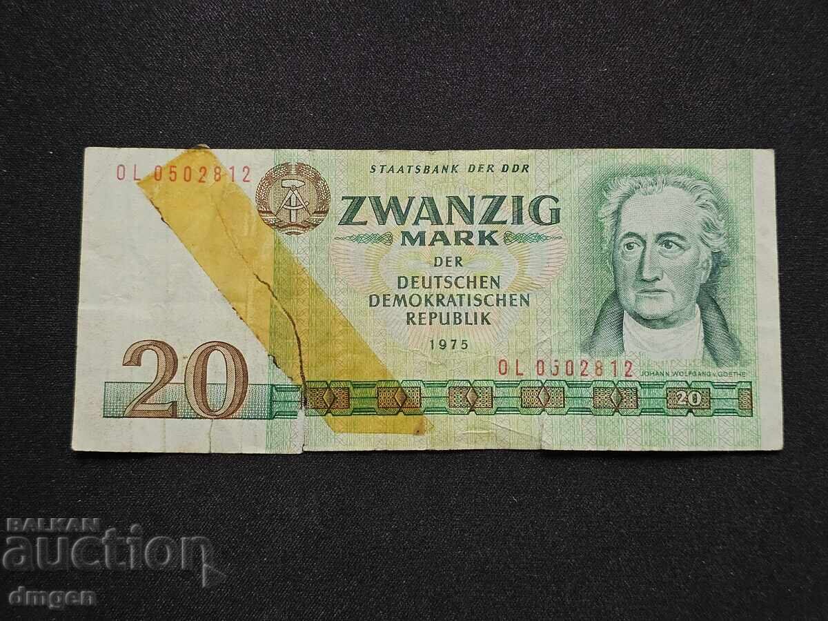 20 μάρκα Γερμανία 1975