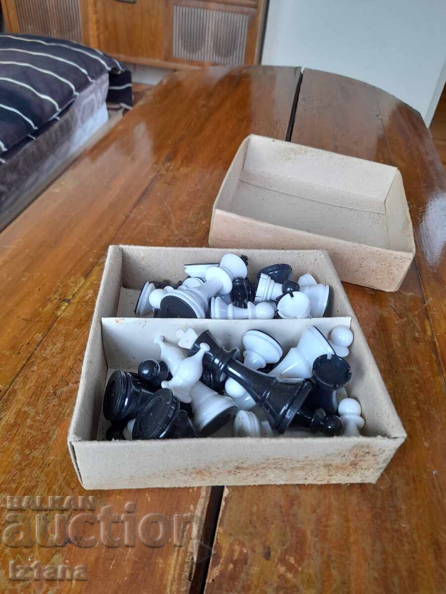 Old chess pieces with price 65.00 BGN | € 33.23