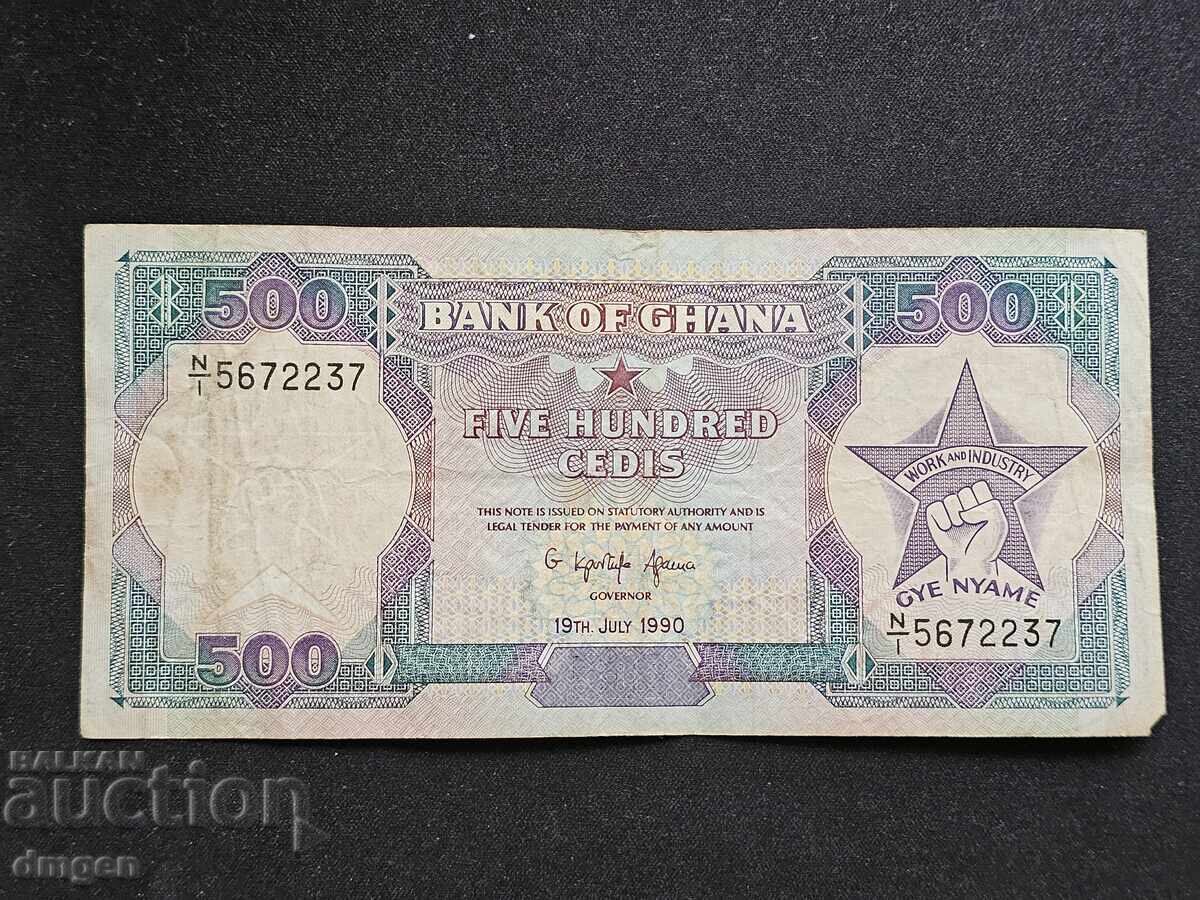 500 Cedis Ghana 1989 500 Cedis Ghana 1989