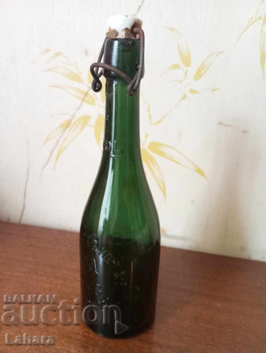 Old beer bottle N. H. Slavchev V. Tarnovo Old beer bottle N. H. Slavchev V. Tarnovo