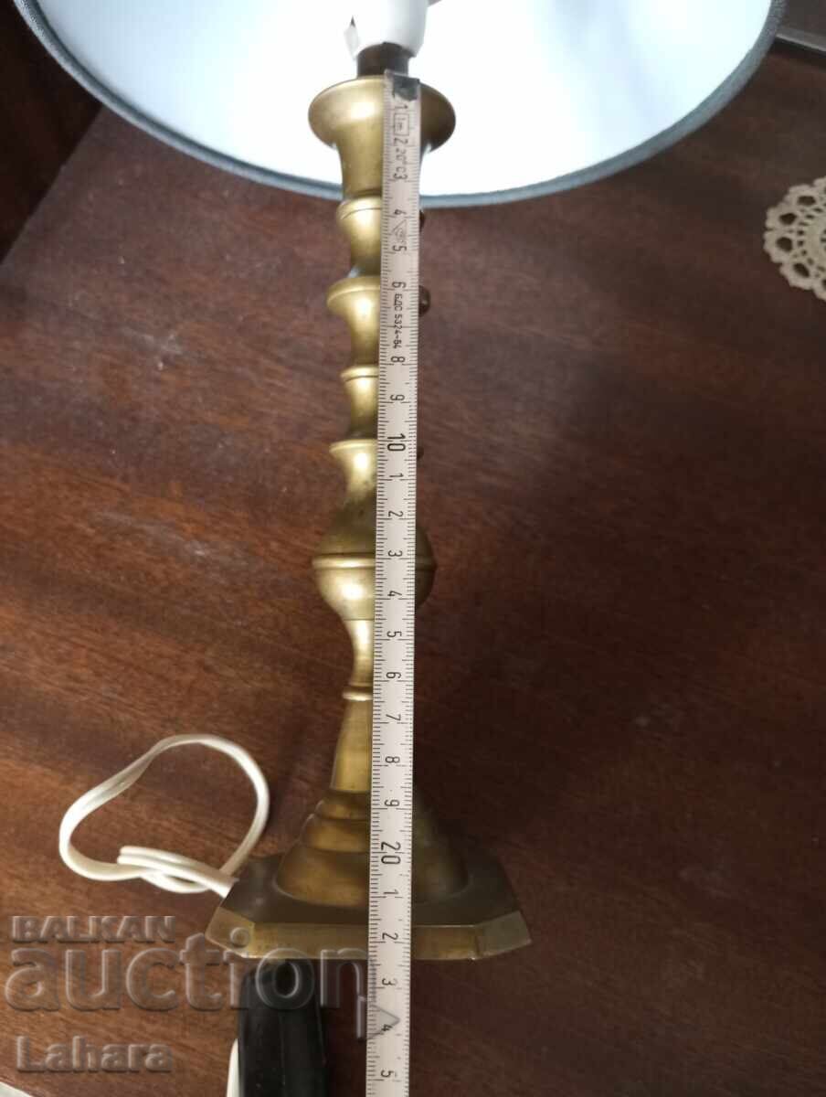 Delivery of Night, table retro lamp made of bronze