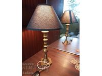 Lampă de noapte, de masă, retro, din bronz