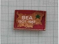 ESPERANTO BULGARIA 60 ani INSIGNĂ EMAIL