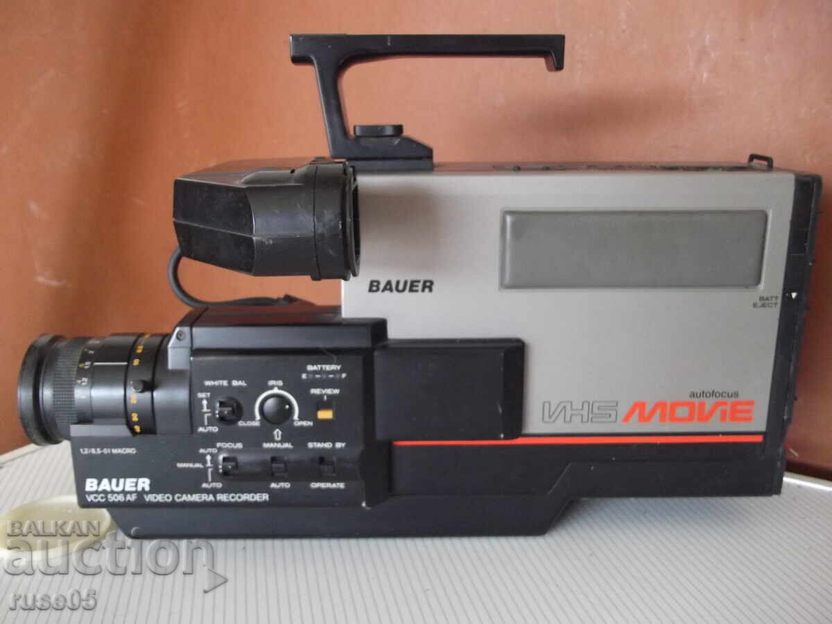 Video Camera "BAUER - VCC 506 AF-VHS MOVIE"
