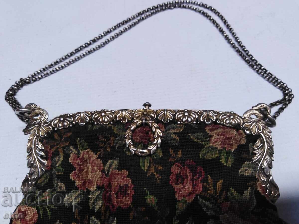 ΑΣΗΜΙ 800, ΚΟΜΨΗ ΓΥΝΑΙΚΕΙΑ ΤΣΑΝΤΑ "ΑΡ ΝΟΥΒΟ", 19ος-20ος ΑΙΩΝΑΣ