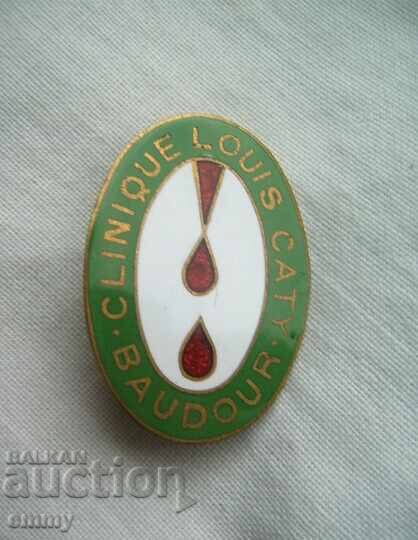 Auction  Badge - Louis Caty Clinic, Belgium. Email