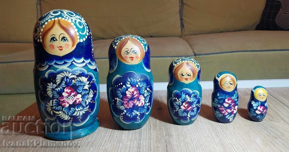 Матрйошки 5 броя комплект за ценители с цена € 15.00 | 29.34 лв.