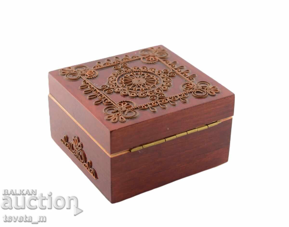 Ξύλινο κουτί κοσμημάτων με εξαρτήματα, φιλιγκράν - 5 Ξύλινο κουτί κοσμημάτων με εξαρτήματα, φιλιγκράν - 5