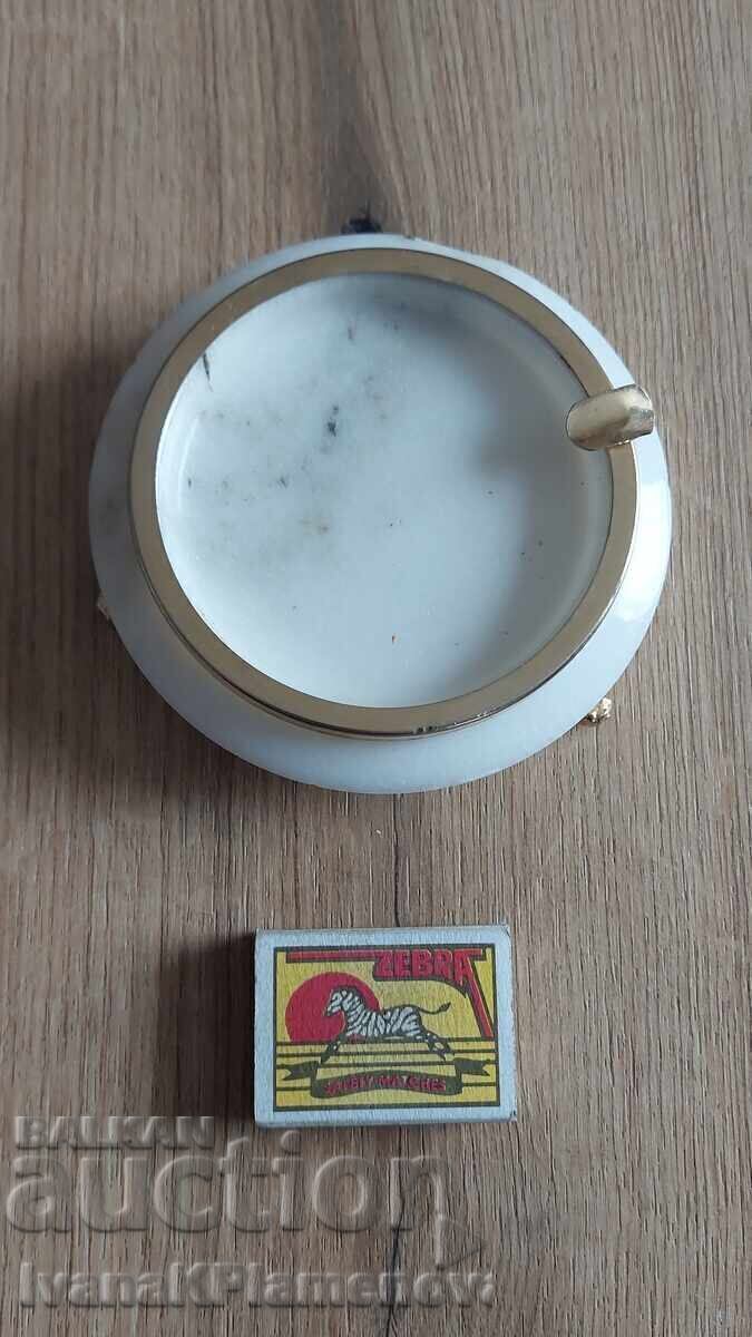 Пепелник от мрамор обков месинг за ценители - 5