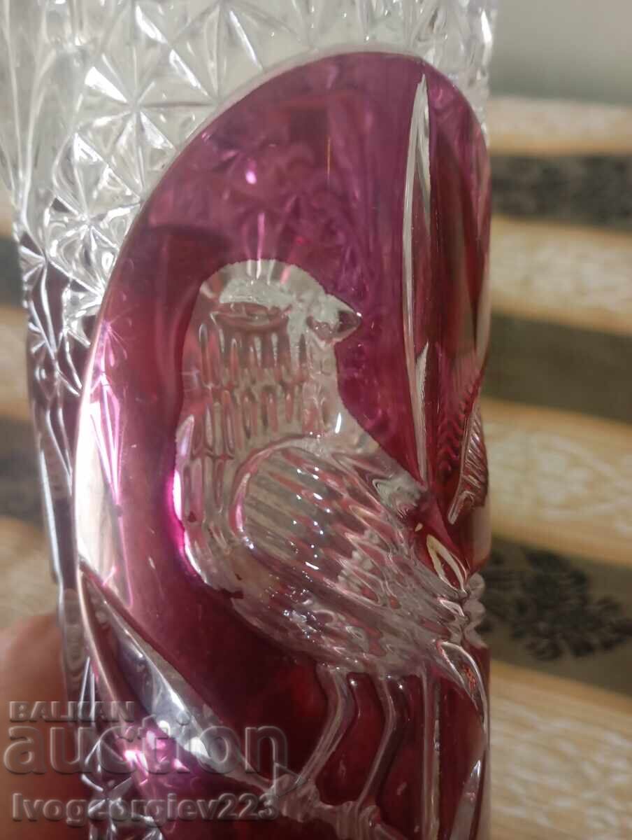 Κρυστάλλινο βάζο Βοημίας με τιμή 40.00 BGN | € 20.45