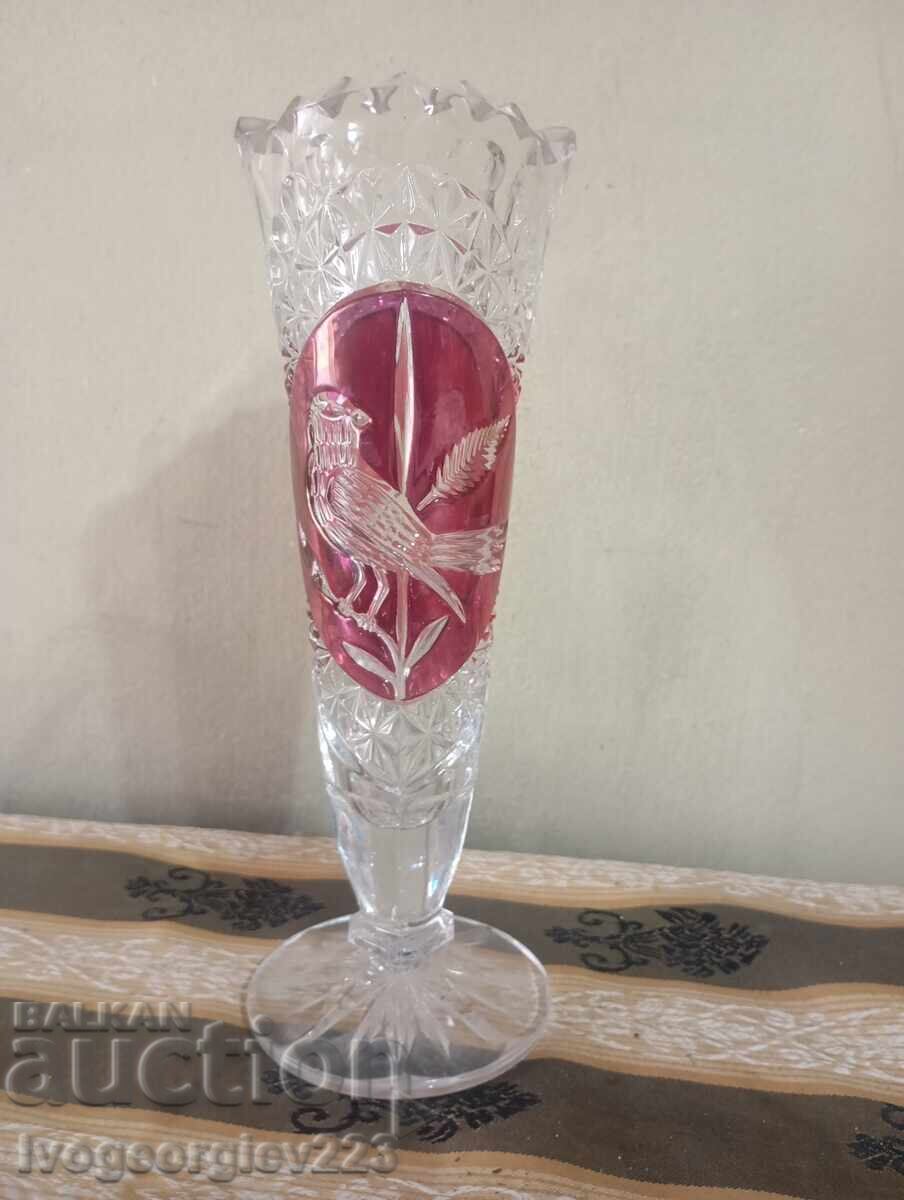 Κρυστάλλινο βάζο Βοημίας