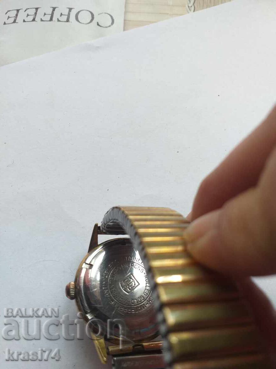 Auction  Gold plated watch