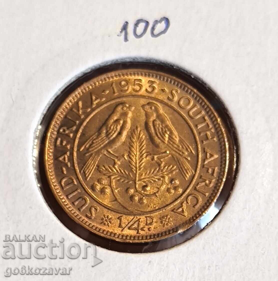 Νότια Αφρική 1/4 πένες 1953 UNC Νότια Αφρική 1/4 πένες 1953 UNC