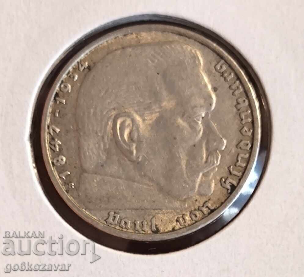 Germania al Treilea Reich 2 mărci 1938 Argint ! cu preț 30.00 BGN | € 15.34 Germania al Treilea Reich 2 mărci 1938 Argint ! cu preț 30.00 BGN | € 15.34