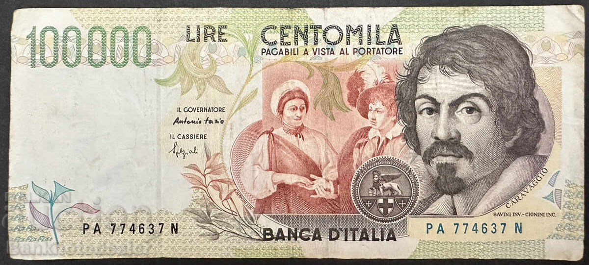 Italy 100000 Lire 1983 Pick 110 Ref  4637