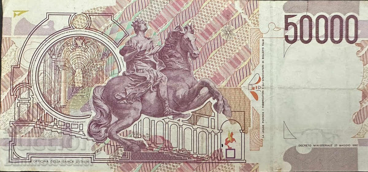 Ιταλία 50.000 λιρες 1992 Pick 116 Ref 8810 με τιμή 35.00 BGN | € 17.90 Ιταλία 50.000 λιρες 1992 Pick 116 Ref 8810 με τιμή 35.00 BGN | € 17.90