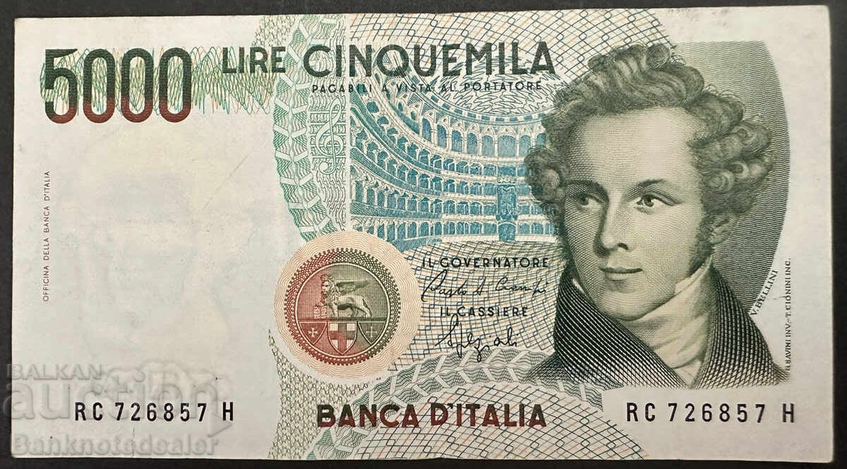 Italy 5000 Lire 1985 Pick 111 Ref 6857 Italy 5000 Lire 1985 Pick 111 Ref 6857