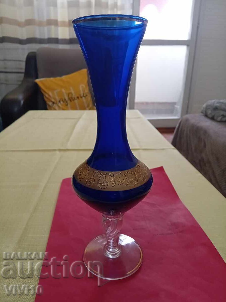 Vază italiană veche, cobalt
