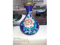Vază veche mare Cloisonné - bronz
