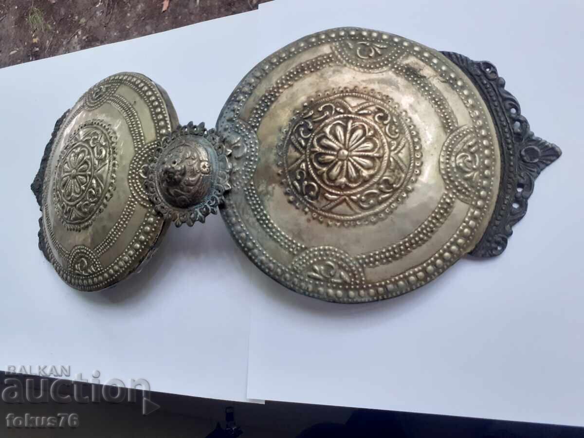 Δημοπρασία Μεγάλη παλιά πόρπη παφτιά - σατσάν - για παραδοσιακή φορεσιά