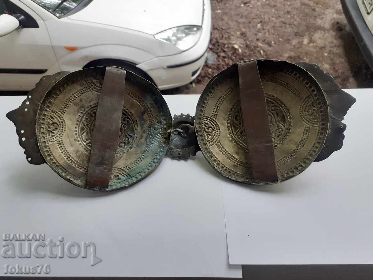 Παράδοση Μεγάλη παλιά πόρπη παφτιά - σατσάν - για παραδοσιακή φορεσιά