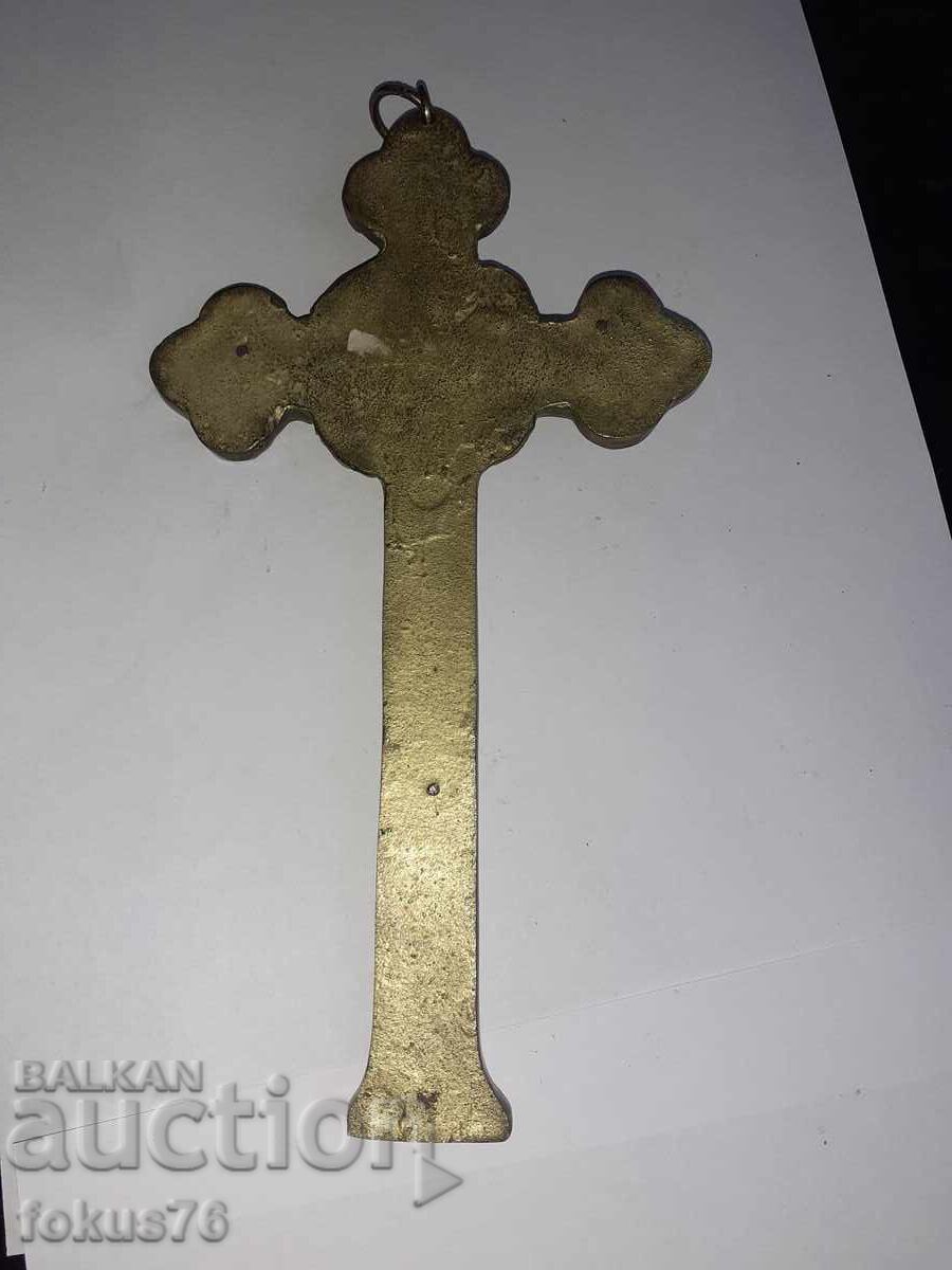 Large Antique Bronze Cross Crucifix Religion - 5 Large Antique Bronze Cross Crucifix Religion - 5