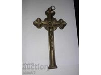 Cruce mare veche din bronz, răstignire, religie