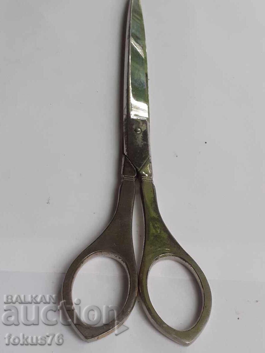 Old scissors with enamel - 5