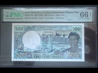Noua Hebride 500 Franci 1979 Pick 19c PMG 66