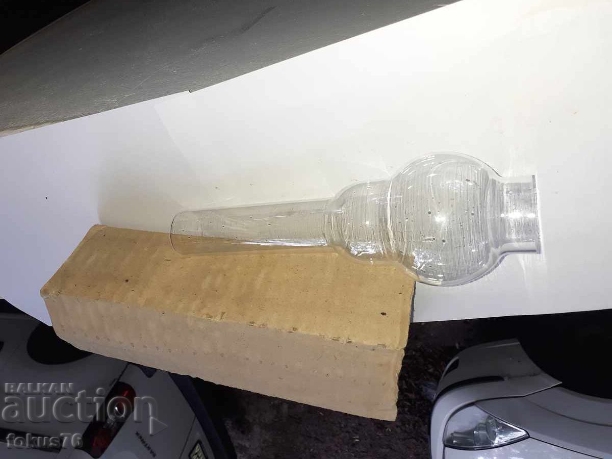 Auction  Lamp chimney - potassium glass for kerosene lamp