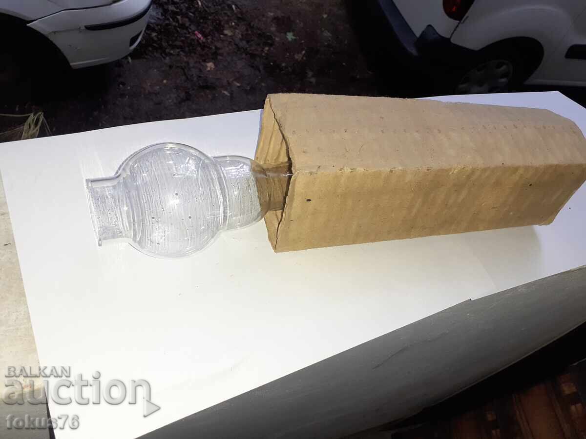 Lamp chimney - potassium glass for kerosene lamp