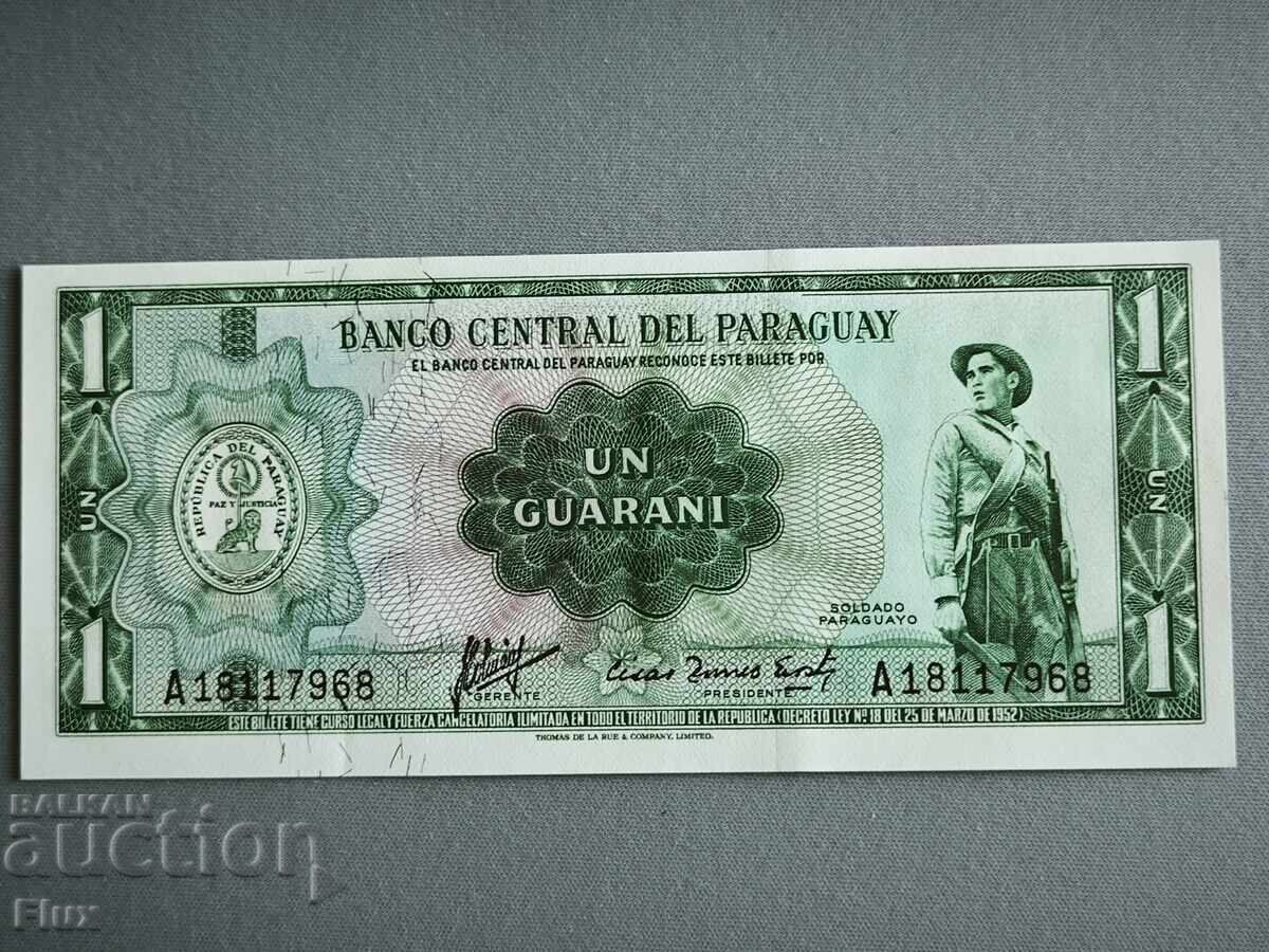 Банкнота - Парагвай - 1 гуарани UNC | 1963г. Банкнота - Парагвай - 1 гуарани UNC | 1963г.