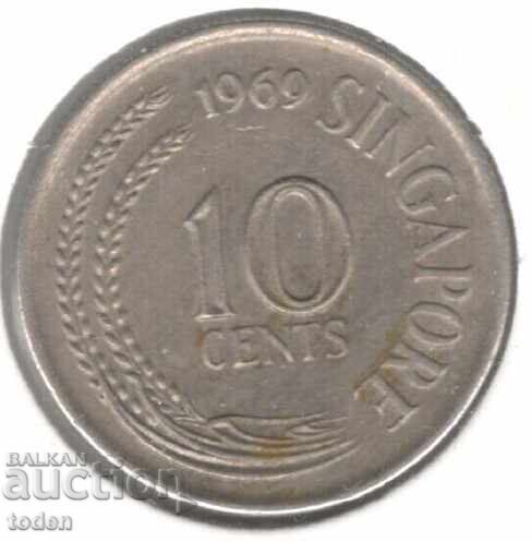 Σιγκαπούρη - 10 Σεντς - 1969 - KM# 3