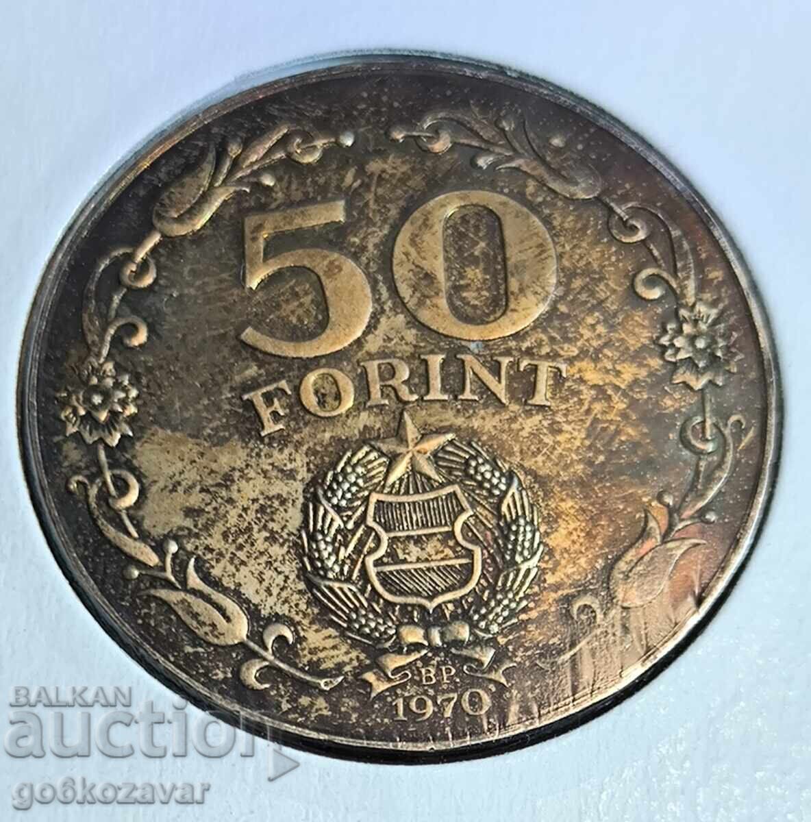 Hungary 50 Forint 1970 Proof quality! Mintage 5000! ! ! with price 80.00 BGN | € 40.90 Hungary 50 Forint 1970 Proof quality! Mintage 5000! ! ! with price 80.00 BGN | € 40.90